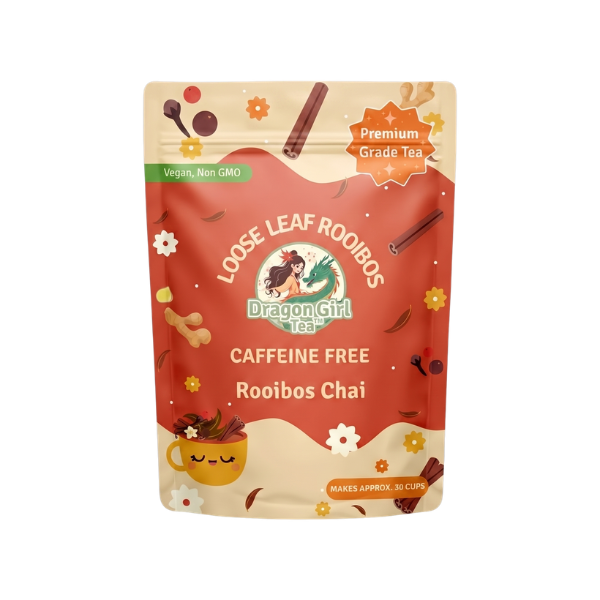 Caffeine Free Rooibos Chai herbal tea, single pouch — Dragon Girl Tea