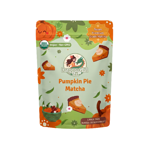 Pumpkin Pie Matcha, single pouch — Dragon Girl Tea