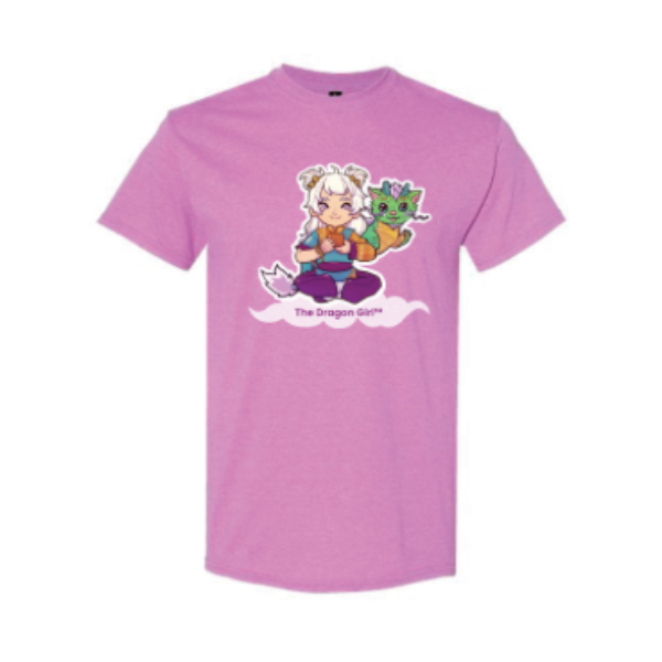 T-shirt featuring the Dragon Girl character illustration