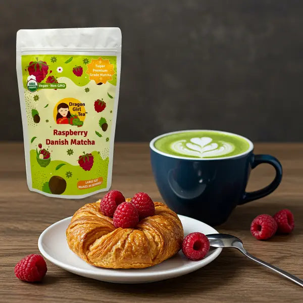 Raspberry Danish Matcha - Large Size Dragon Girl Tea