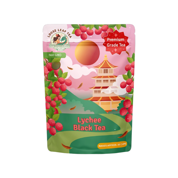 Lychee Black Tea loose leaf 1-pack pouch – Dragon Girl Tea