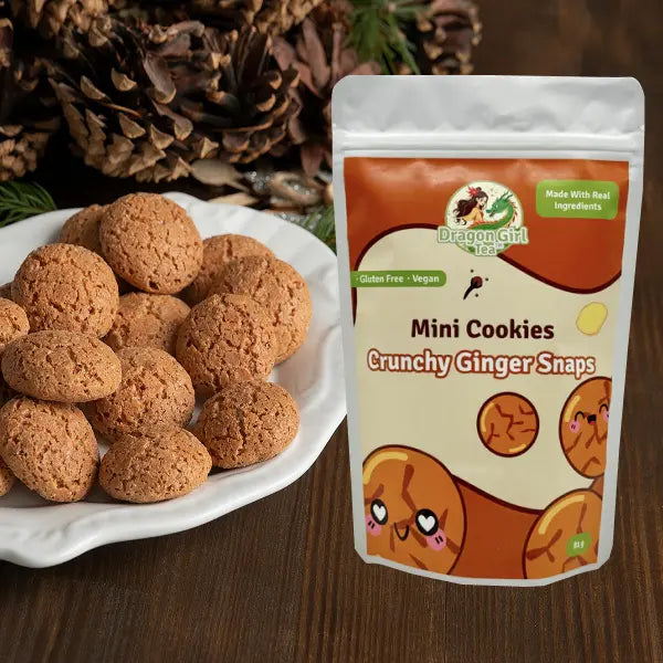 Mini Ginger Snap Cookies Dragon Girl Tea