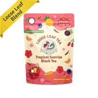 Tropical Sunrise Black Tea loose leaf pouch - Dragon Girl Tea