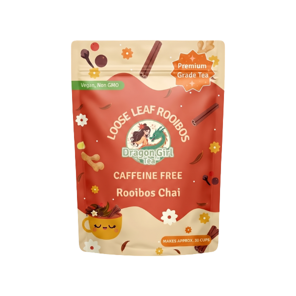 Caffeine Free Rooibos Chai loose leaf tea, single pouch — Dragon Girl Tea