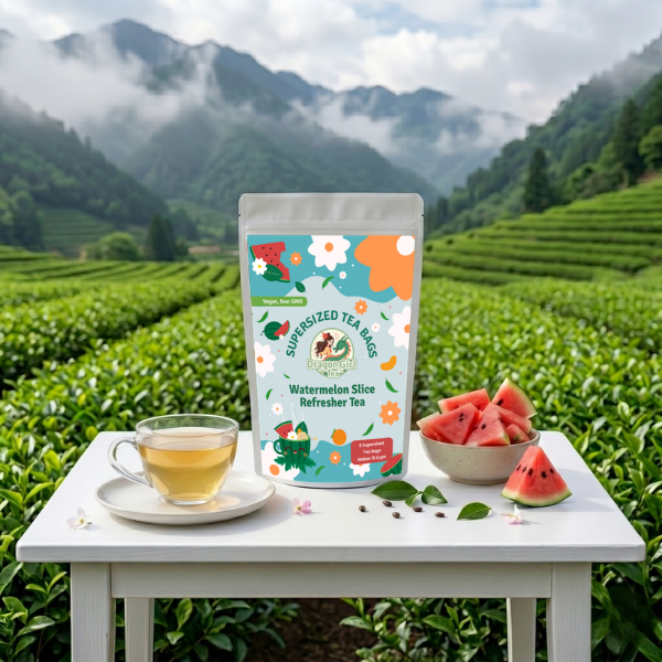 Watermelon Slice Refresher Tea - Compostable Tea Bags - WN Dragon Girl Tea