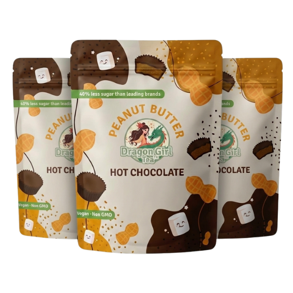 Peanut Butter Hot Chocolate, 3-pack — Dragon Girl Tea