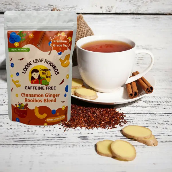 Cinnamon Ginger Rooibos - Herbal Tea - Loose Leaf 2025 Dragon Girl Tea