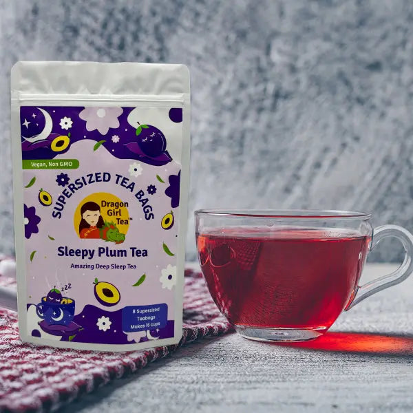 Sleepy Plum Tea - Herbal Tea - Compostable Tea Bags Dragon Girl Tea
