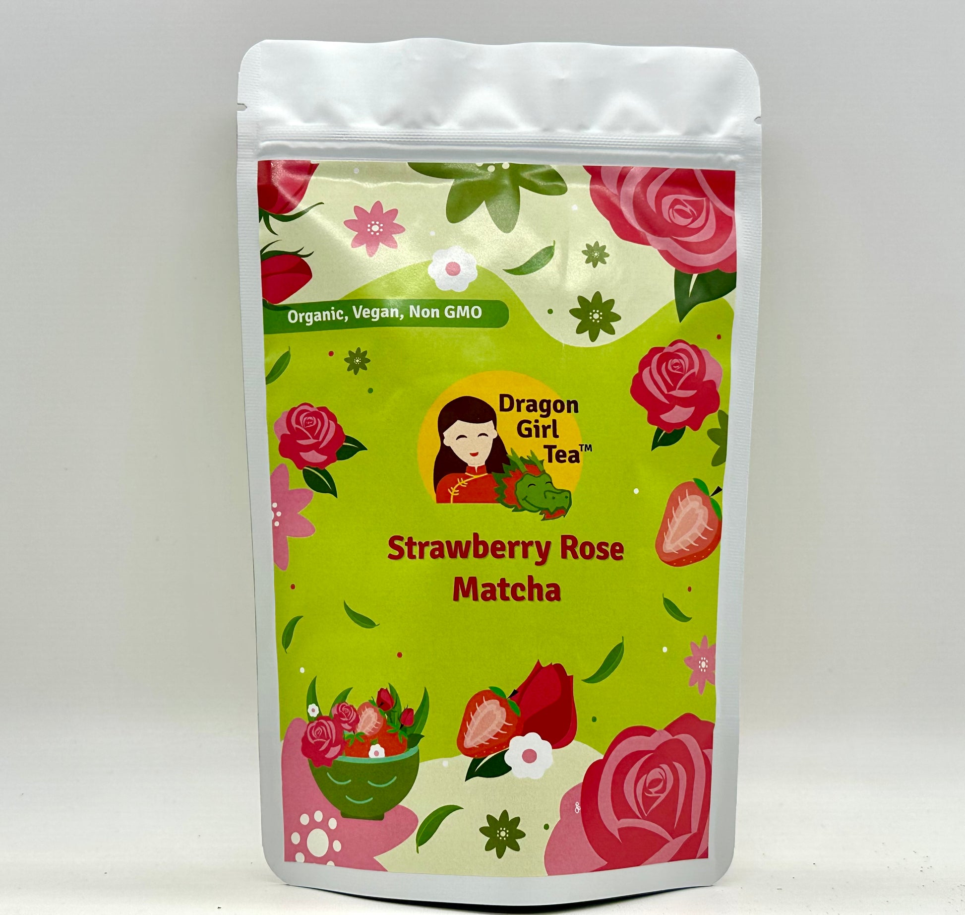 Strawberry Rose Matcha (Organic) - Large Sizes