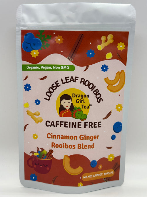 Cinnamon Ginger Rooibos (Organic Ingredients) - Loose Leaf - Caffeine Free 2025