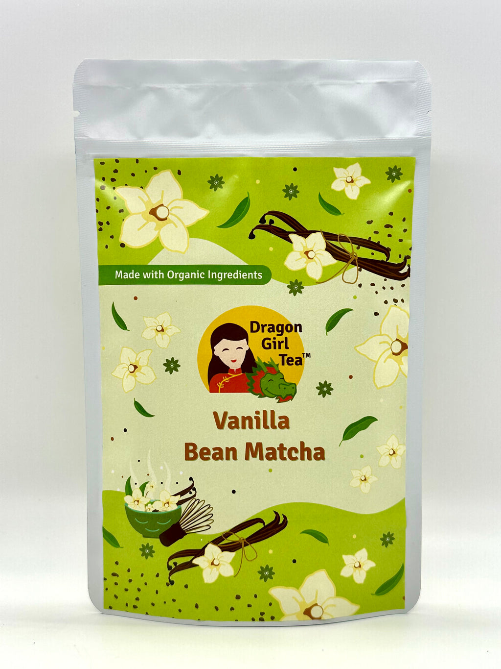 Vanilla Bean Matcha (Organic) - Large Size