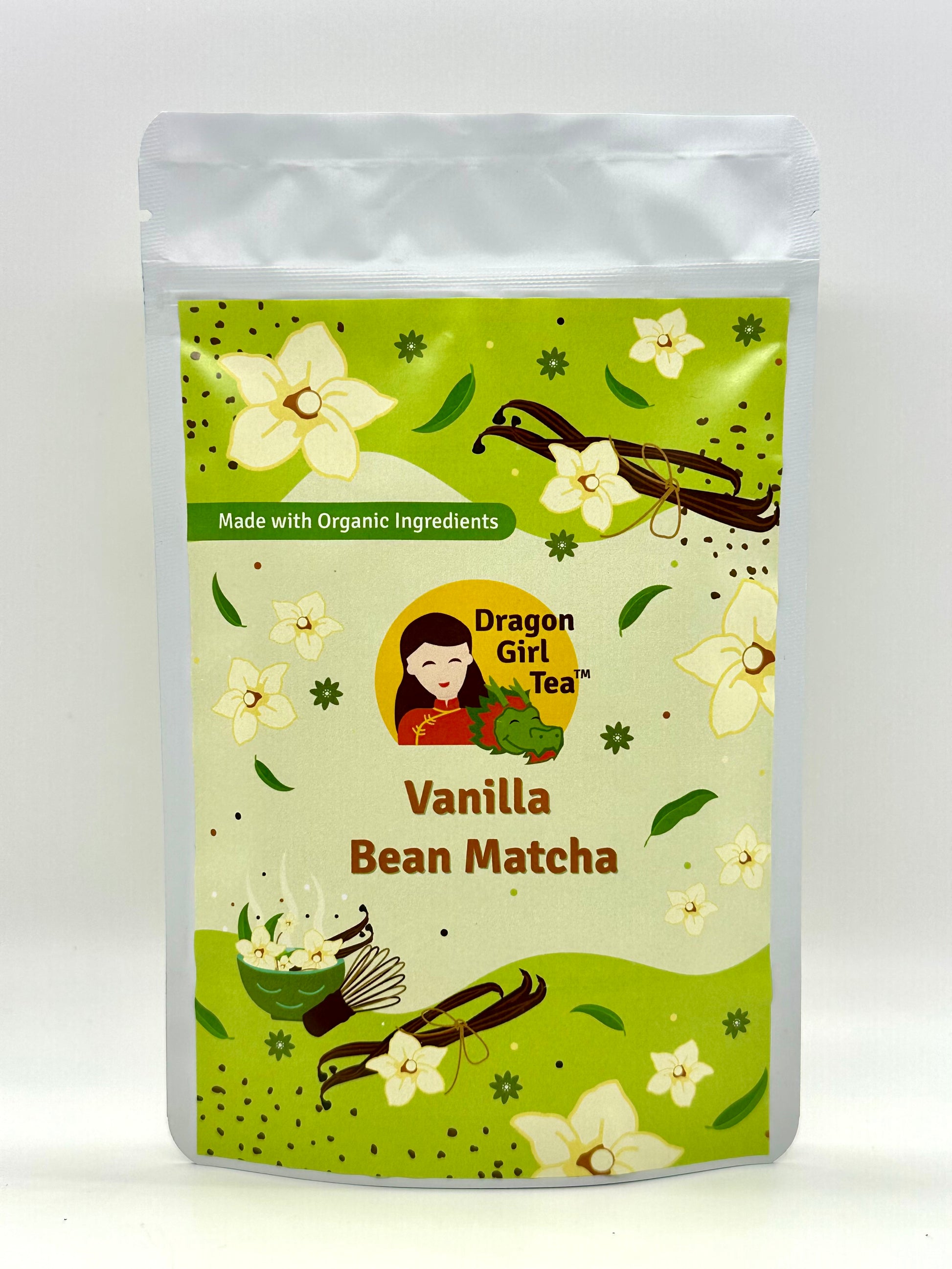 Vanilla Bean Matcha (Organic) - Large Size
