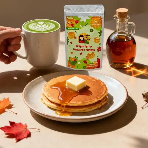 Maple Syrup Pancakes Matcha - Large Size Dragon Girl Tea