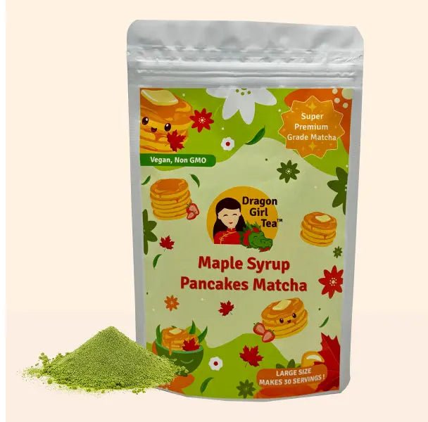 Maple Syrup Pancakes Matcha - Large Size Dragon Girl Tea