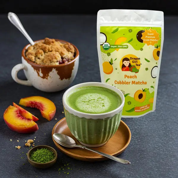 Peach Cobbler Matcha - Large Size Dragon Girl Tea