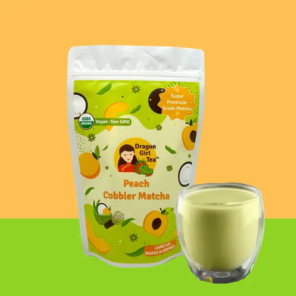 Peach Cobbler Matcha - Large Size Dragon Girl Tea