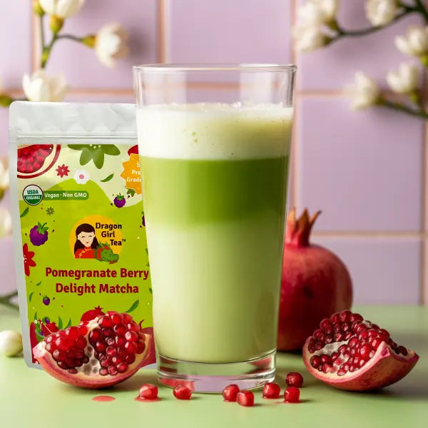 Pomegranate Berry Delight Matcha - Large Size Dragon Girl Tea