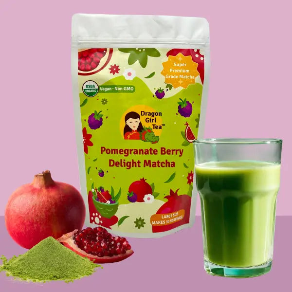 Pomegranate Berry Delight Matcha - Large Size Dragon Girl Tea