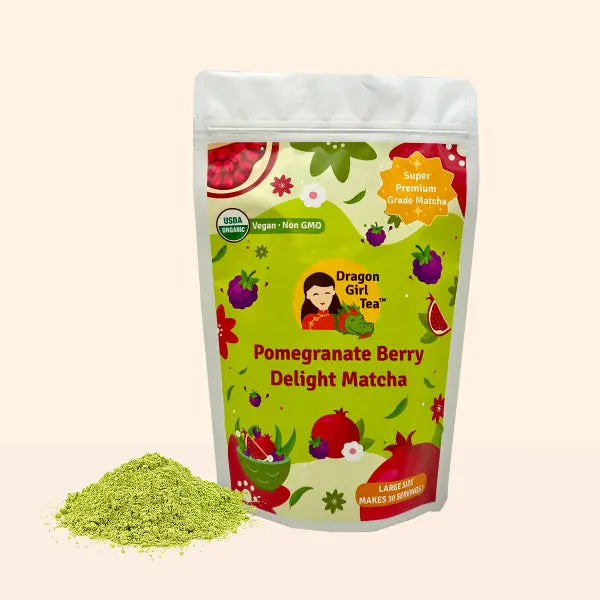 Pomegranate Berry Delight Matcha - Large Size Dragon Girl Tea