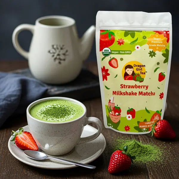 Strawberry Milkshake Matcha - Large Size Dragon Girl Tea