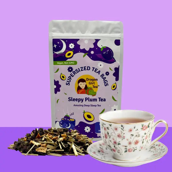 Sleepy Plum Tea - Herbal Tea - Compostable Tea Bags 2025 Dragon Girl Tea
