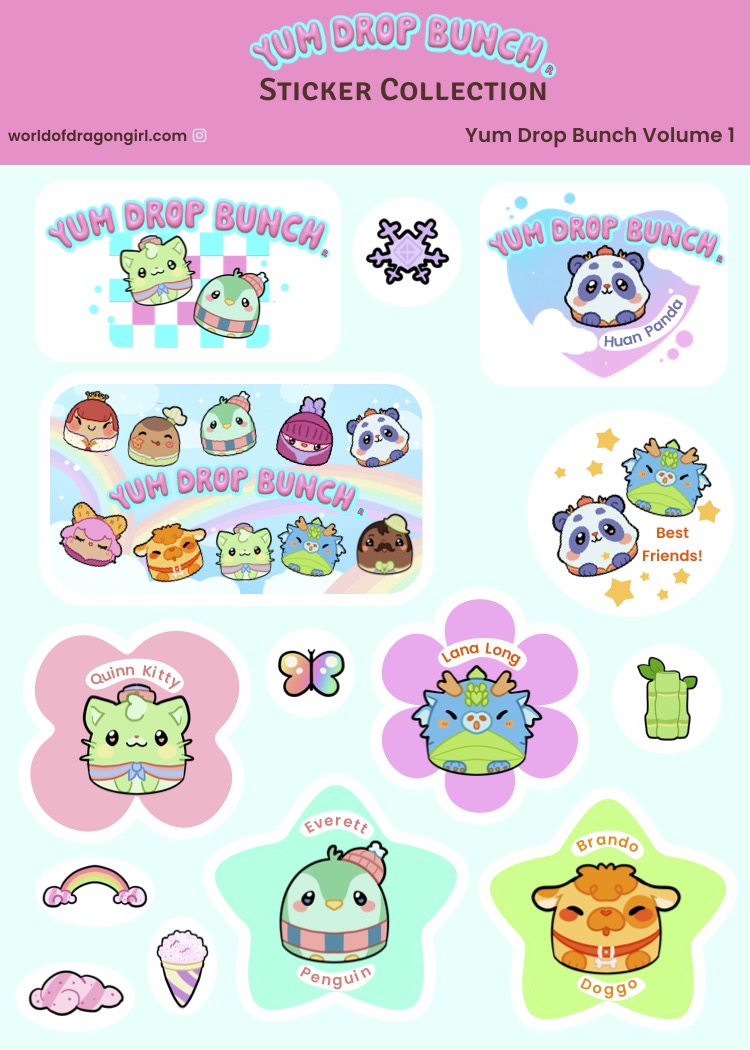 Yum Drop Bunch Sticker Collection