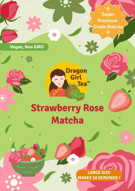 Strawberry Rose Matcha - Large Size Dragon Girl Tea