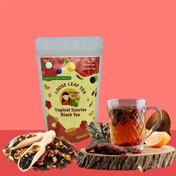 Tropical Sunrise Black Tea - Loose Leaf Dragon Girl Tea