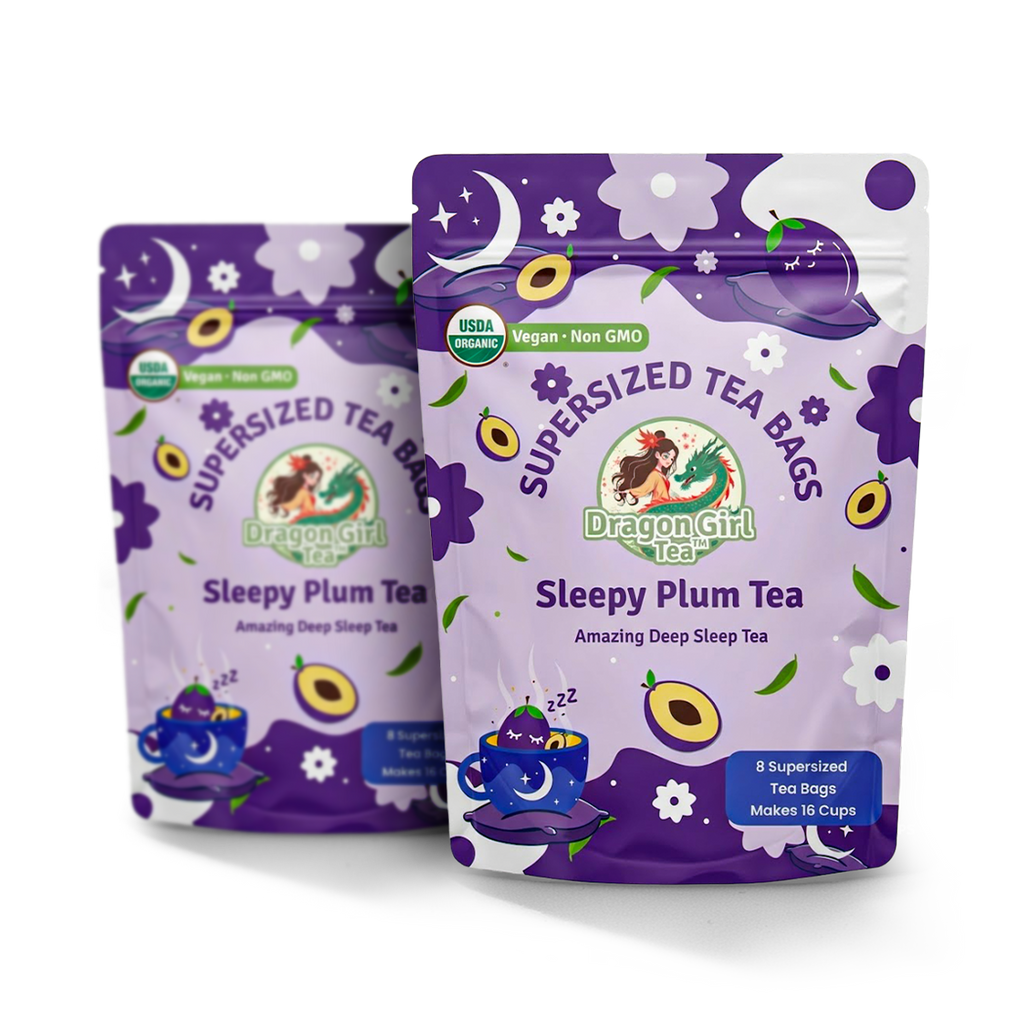 Sleepy Plum herbal tea, 2-pack — Dragon Girl Tea