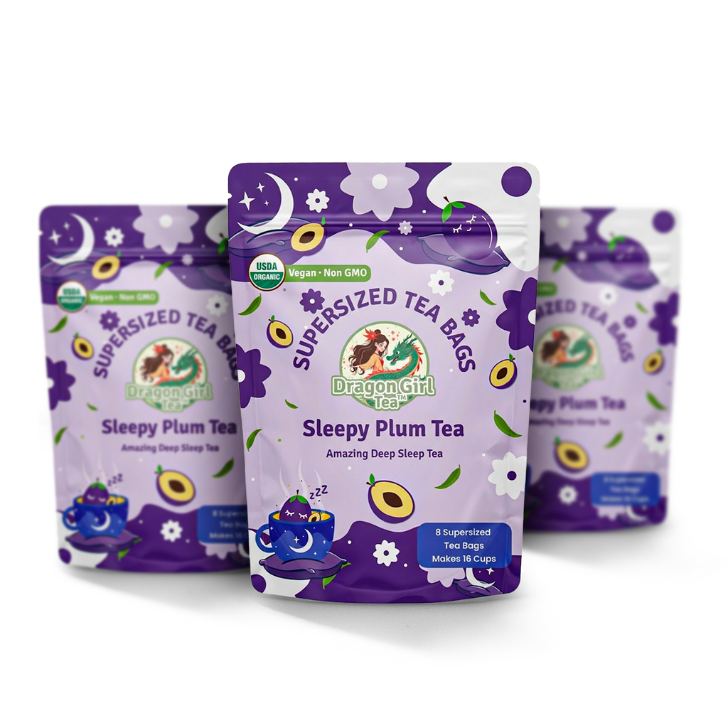 Sleepy Plum herbal tea, 3-pack — Dragon Girl Tea