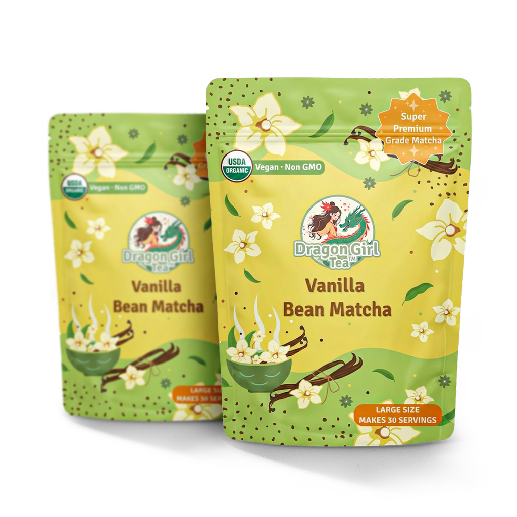 Vanilla Bean vegan dessert matcha, 2-pack — Dragon Girl Tea